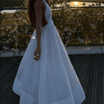 Velira Maxi Dress Balta Vasaros Suknelė