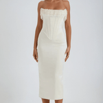 Velira Maxi Dress Balta / XS Bella Bešalčio Maxi Suknelė