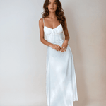 Velira Maxi Dress Be rankovių ir raukšlėta liemenėle maksi suknelė