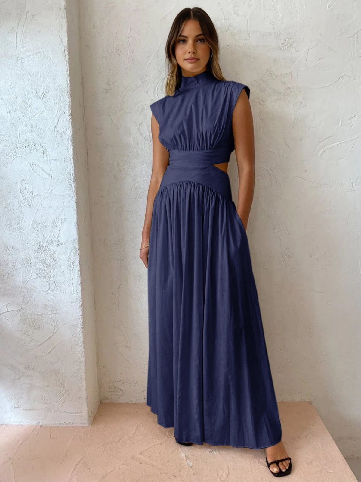 Velira Maxi Dress Be rankovių maksi suknelė