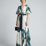 Velira Maxi Dress Bohemiškas Gėlių Maxi Suknelė