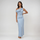 Velira Maxi Dress Coralie Drapuotas Satino Maxi Suknelė