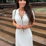 Velira Maxi Dress Diana Tricot Vasaros Megzta Suknelė