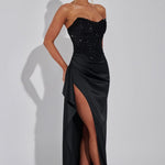 Velira Maxi Dress Emrielle Karoliukų Korsetas Vakarinė Suknelė Maxi