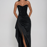 Velira Maxi Dress Emrielle Karoliukų Korsetas Vakarinė Suknelė Maxi
