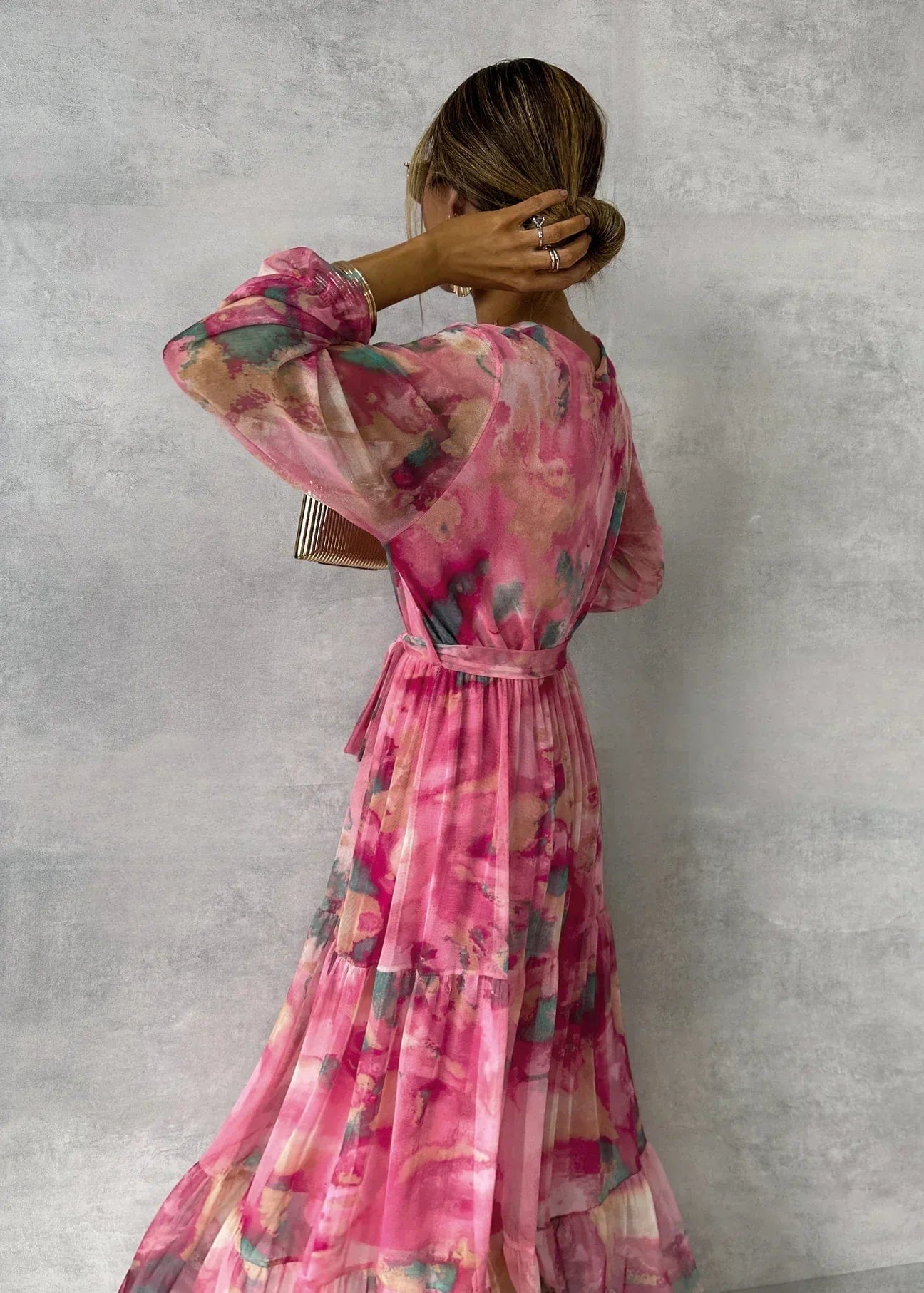 Velira Maxi Dress Gėlių Apvyniojimo Vasaros Vakarinė Maxi Suknelė