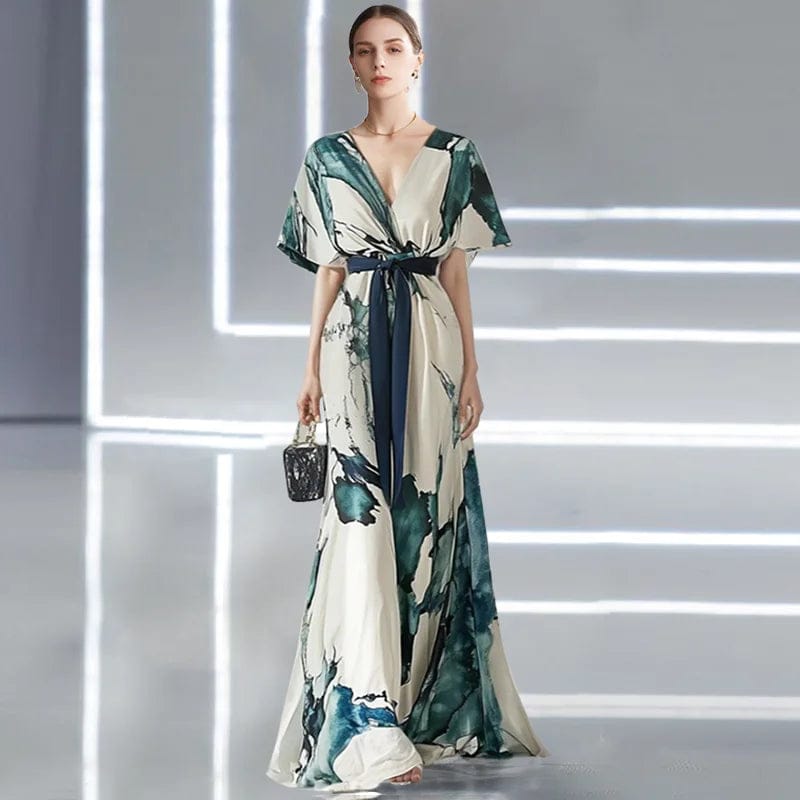 Velira Maxi Dress Gėlių / S Bohemiškas Gėlių Maxi Suknelė