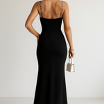 Velira Maxi Dress Gėlių Siuvinėta Vasaros Nakties Maxi Suknelė