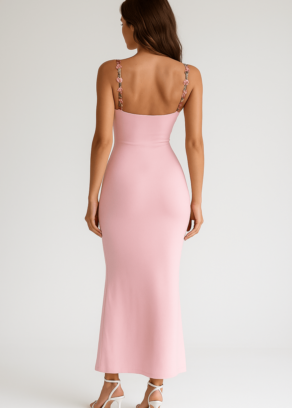 Velira Maxi Dress Gėlių Siuvinėta Vasaros Nakties Maxi Suknelė