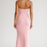 Velira Maxi Dress Gėlių Siuvinėta Vasaros Nakties Maxi Suknelė