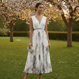 Velira Maxi Dress Gėlių suknelė mėlyna ir balta