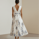 Velira Maxi Dress Gėlių suknelė mėlyna ir balta