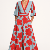 Velira Maxi Dress Gėlių V