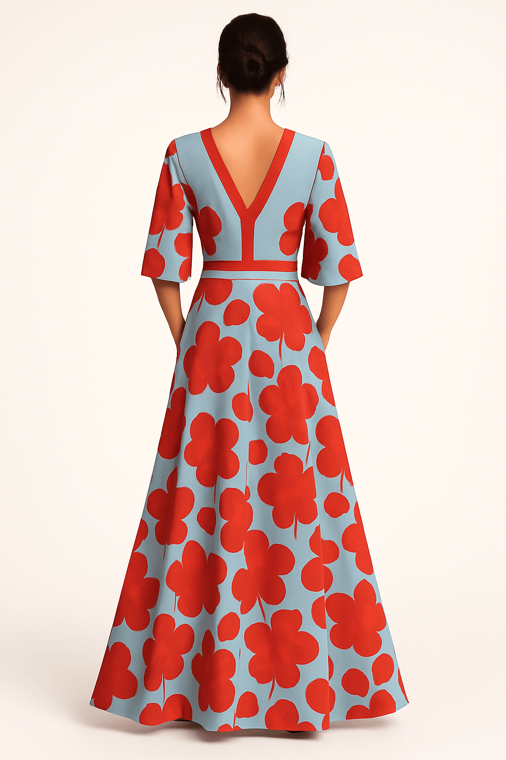 Velira Maxi Dress Gėlių V