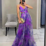 Velira Maxi Dress Gėlių vakarinė maksi suknelė