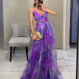 Velira Maxi Dress Gėlių vakarinė maksi suknelė
