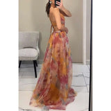 Velira Maxi Dress Gėlių vakarinė maksi suknelė