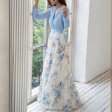 Velira Maxi Dress Gėlių Vasaros Maxi Suknelė
