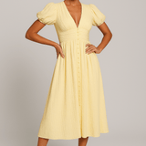 Velira Maxi Dress Geltona / S Boho stiliaus maksi vasaros suknelė