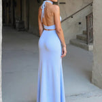 Velira Maxi Dress Halterio Kaklo Maxi Suknelė