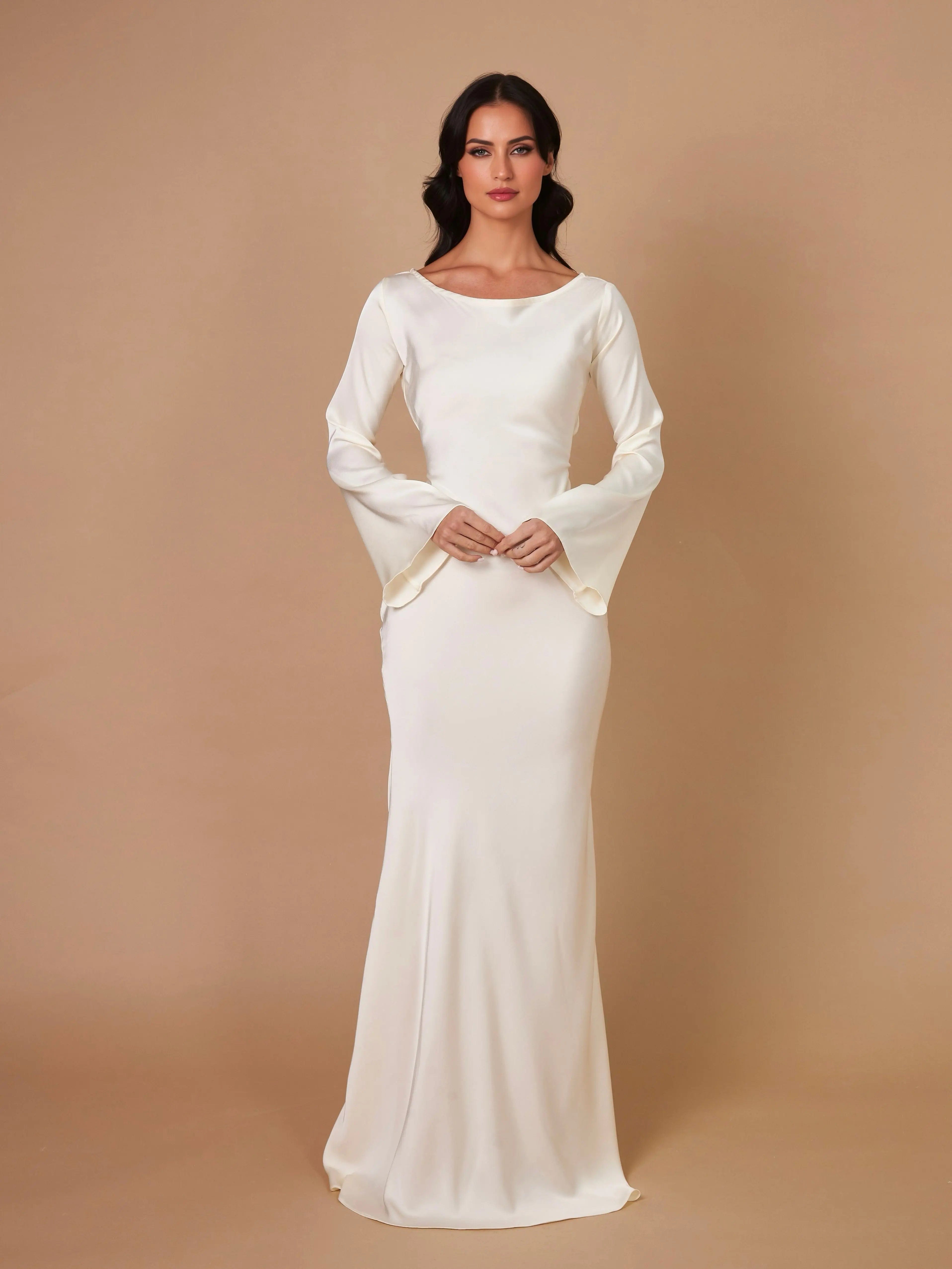 Velira Maxi Dress Ilgomis rankovėmis maksi suknelė