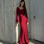 Velira Maxi Dress Ilgomis rankovėmis maksi suknelė