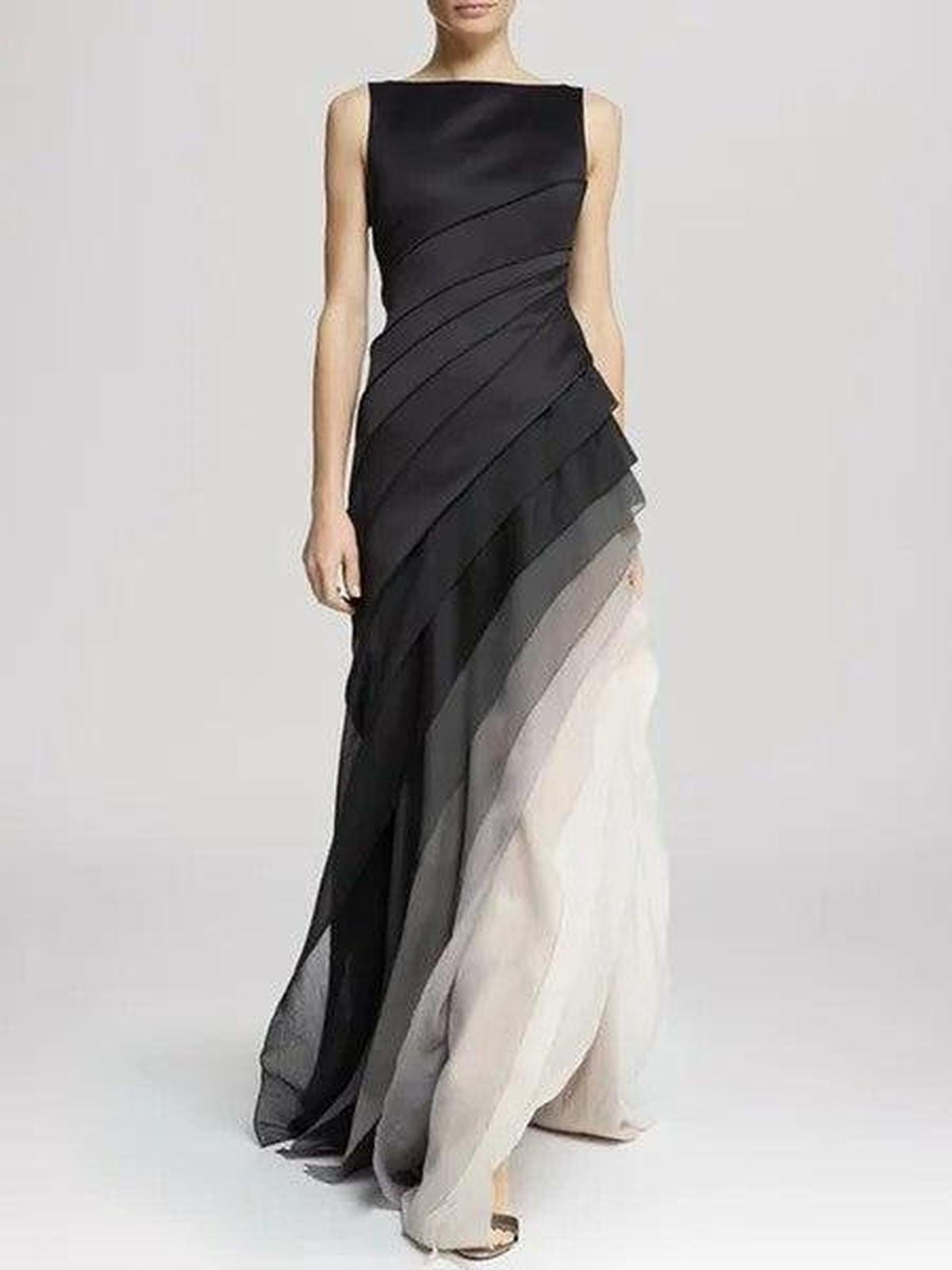 Velira Maxi Dress Juoda / S Be rankovių maksi suknelė