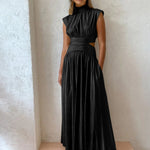 Velira Maxi Dress Juoda / S Be rankovių maksi suknelė