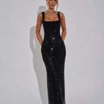 Velira Maxi Dress Juoda / S Celeste Vakarinė Suknelė