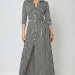Velira Maxi Dress Juoda / S Kasdienė bliuska darbinei maksi suknelė