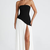 Velira Maxi Dress Juoda / S Tessa Bešalčio Maxi Suknelė