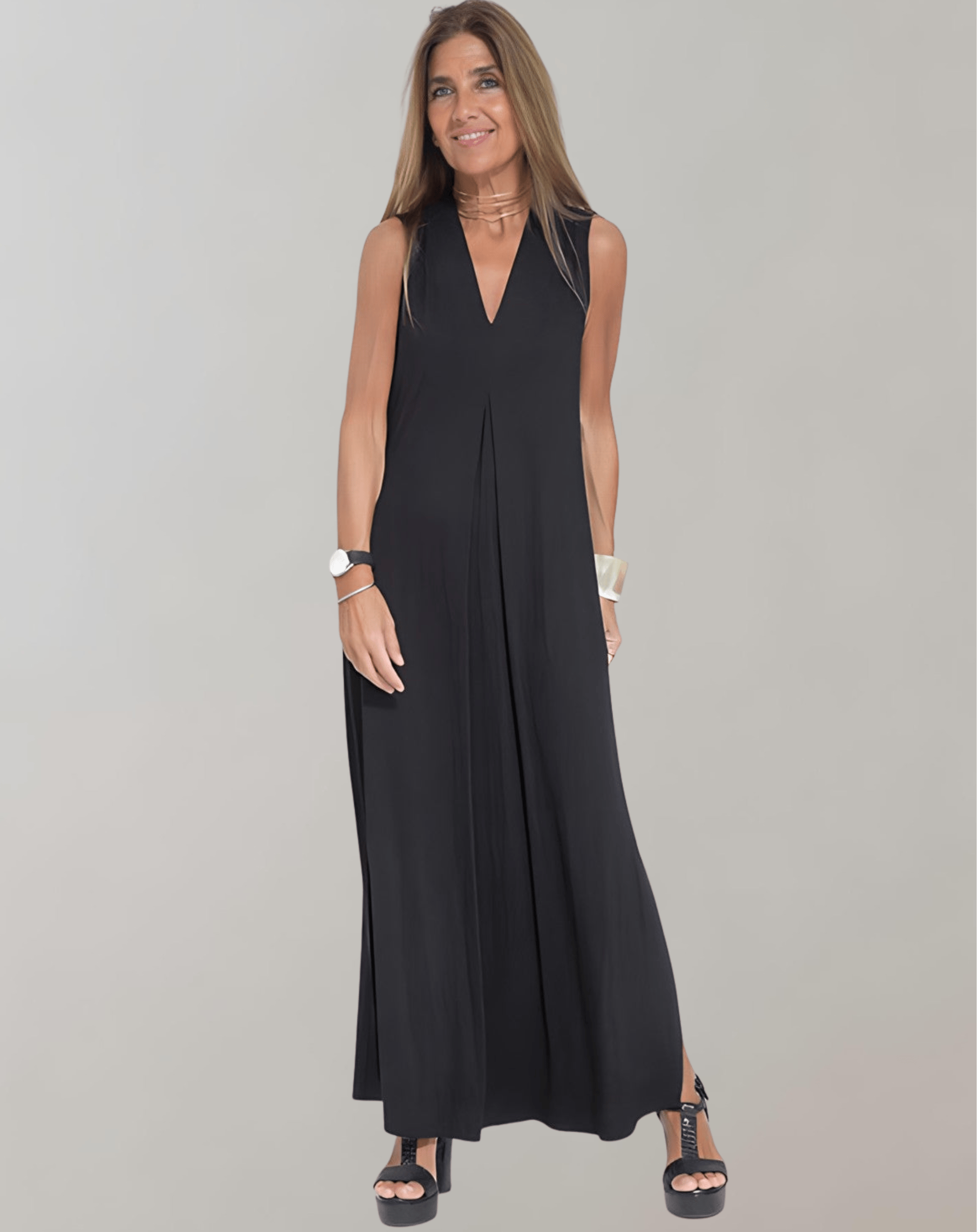 Velira Maxi Dress Juoda / S V Suknelė
