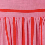 Velira Maxi Dress Juostuota diržinė vasaros paplūdimio maksi suknelė