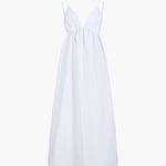 Velira Maxi Dress Krantinė Atvira Nugaros Medvilninė Vasaros Maxi Suknelė