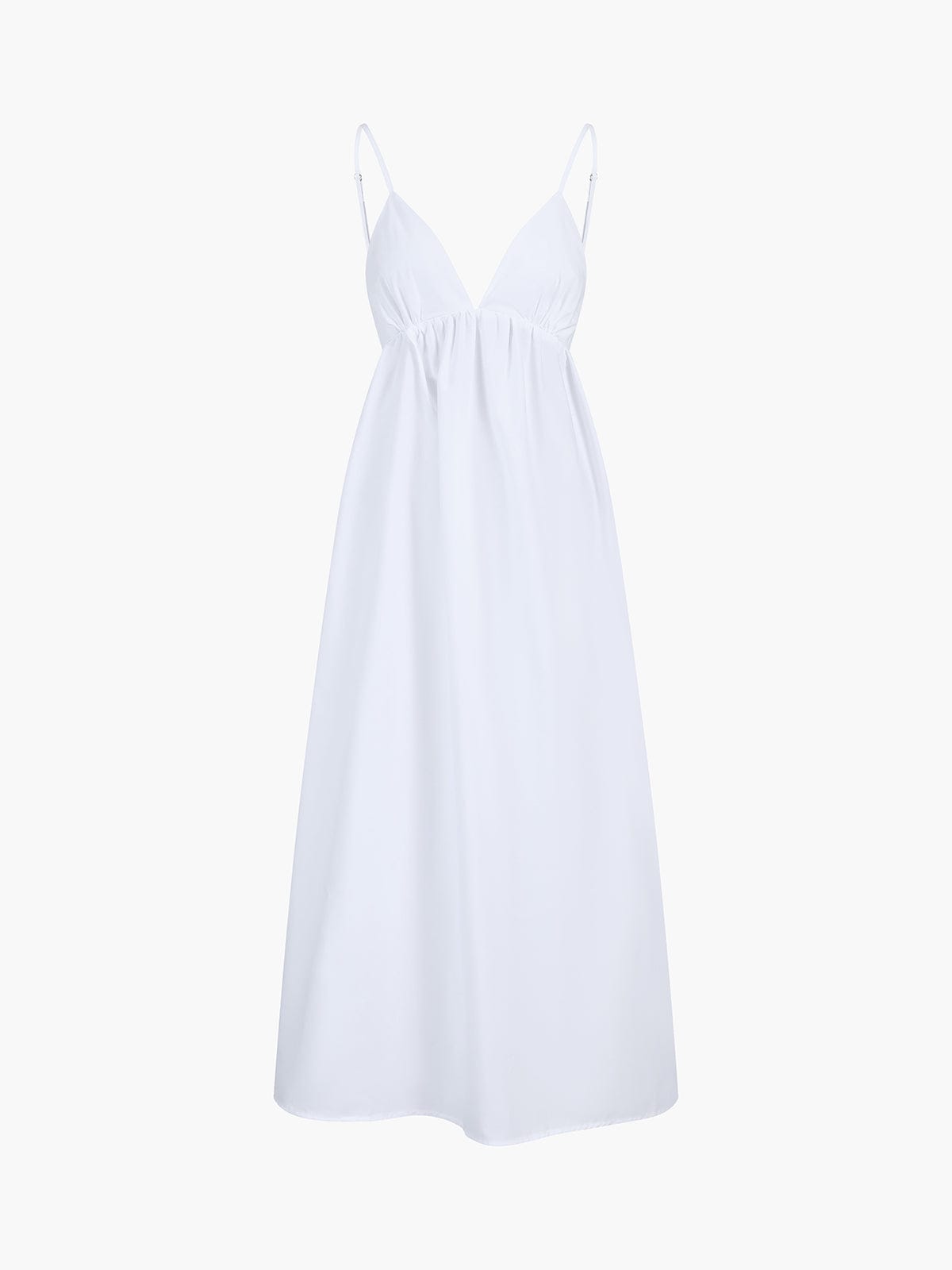 Velira Maxi Dress Krantinė Atvira Nugaros Medvilninė Vasaros Maxi Suknelė