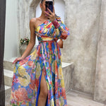 Velira Maxi Dress , laisvai krentanti suknelė petnešėlėmis vasaros renginiams