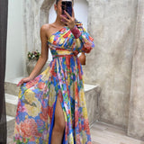 Velira Maxi Dress , laisvai krentanti suknelė petnešėlėmis vasaros renginiams