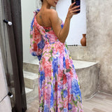 Velira Maxi Dress , laisvai krentanti suknelė petnešėlėmis vasaros renginiams