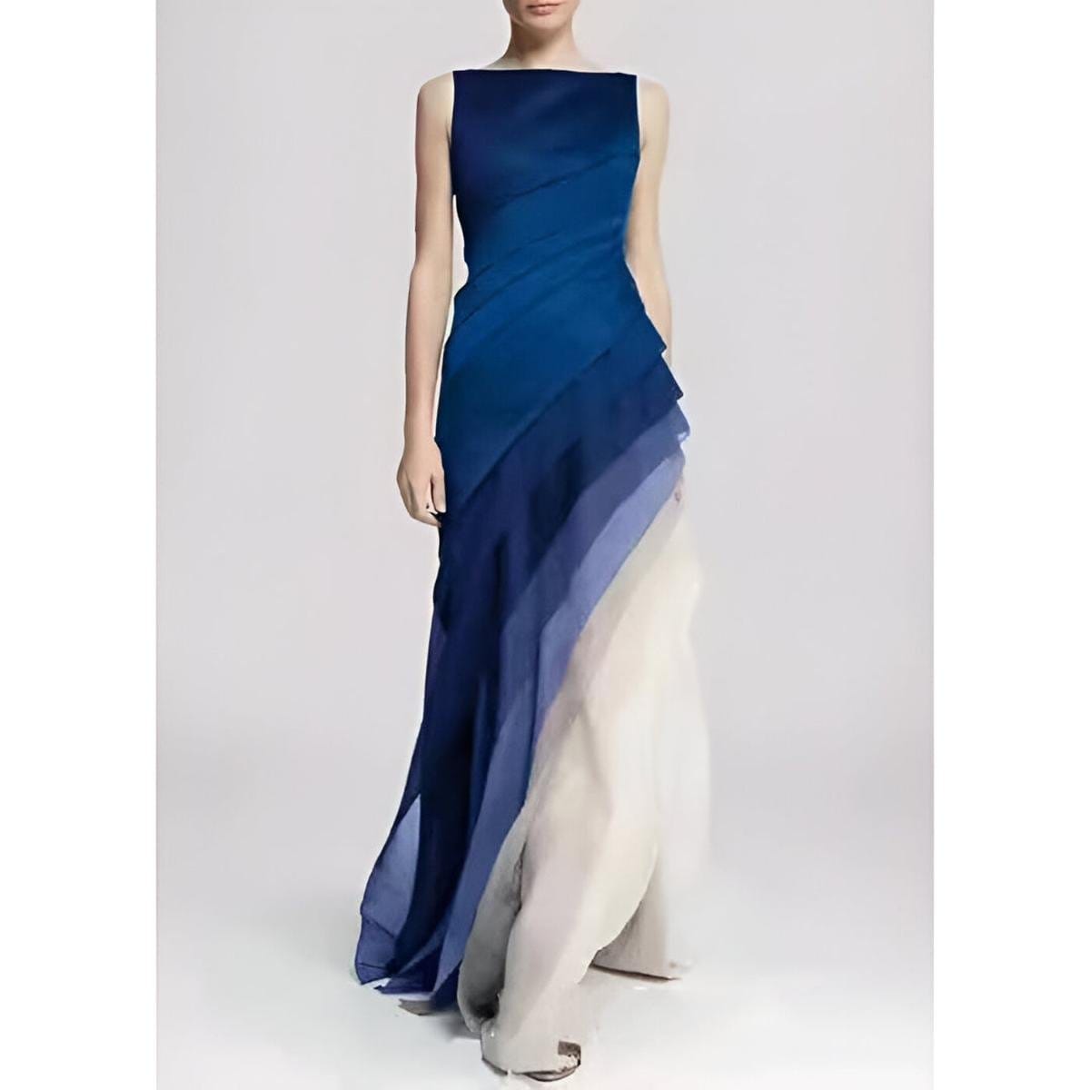 Velira Maxi Dress Mėlyna / S Be rankovių maksi suknelė