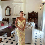 Velira Maxi Dress Oro drabužių vasaros maksi suknelė