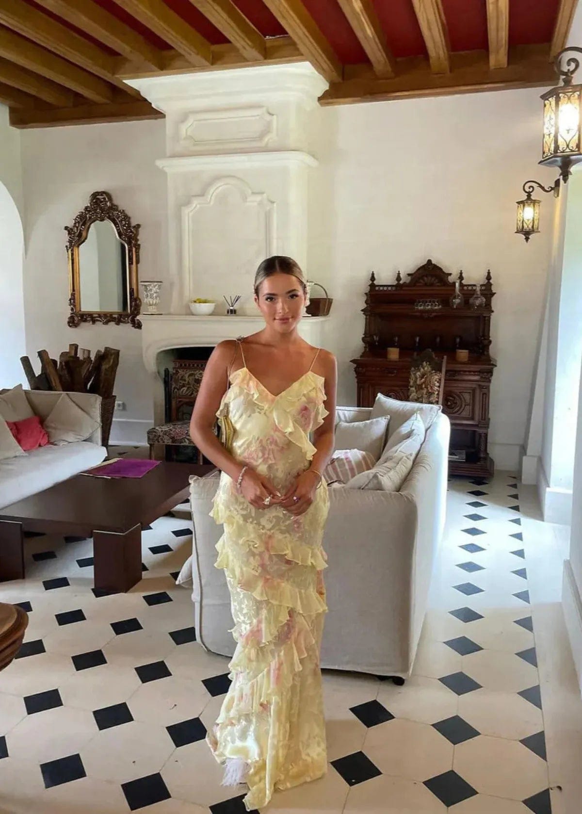 Velira Maxi Dress Oro drabužių vasaros maksi suknelė