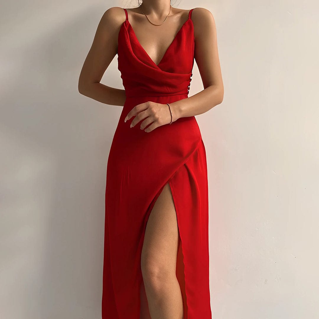 Velira Maxi Dress Raudona / S Seraphina Suknelė Maxi