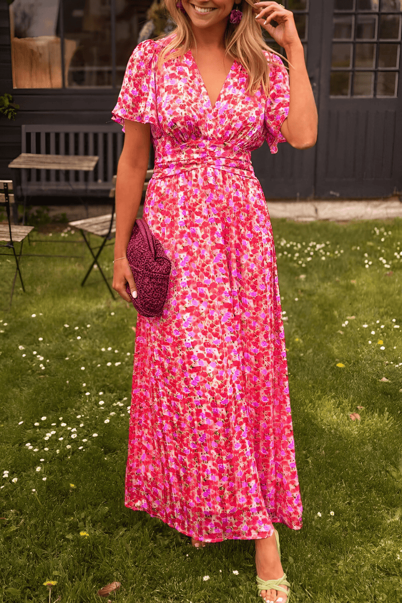 Velira Maxi Dress Rožinė / S Ava Vasaros Nakties maxi suknelė