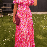 Velira Maxi Dress Rožinė / S Ava Vasaros Nakties maxi suknelė