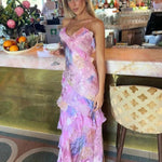 Velira Maxi Dress Rožinė / S Oro drabužių vasaros maksi suknelė