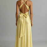 Velira Maxi Dress Satinė Halter Maxi Suknelė