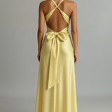 Velira Maxi Dress Satinė Halter Maxi Suknelė