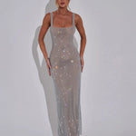 Velira Maxi Dress Sidabrinė / S Celeste Vakarinė Suknelė