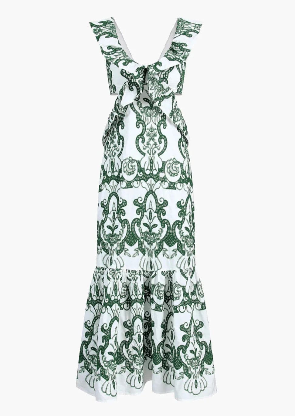 Velira Maxi Dress Sorrento Siuvinėta Medvilninė Vasaros Šventės Maxi Suknelė