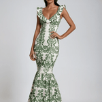 Velira Maxi Dress Sorrento / XS Sorrento Siuvinėta Medvilninė Vasaros Šventės Maxi Suknelė